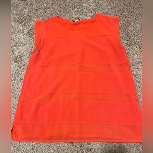 Boutique Coral Red Top